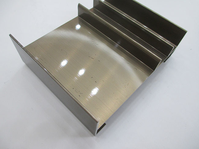 Champagne Electrophoresis Wardrobe Aluminium Profile Anti Corrosive For Table