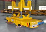 4 Wheel Ladle Transfer Car Motor Driven Electric Rail Flatbed Car For Ladle