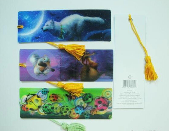 PLASTIC LENTICULAR custom lenticular bookmark pp pet pvc 3d lenticular bookmarks printing manufacturer