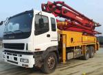 Diesel Used Putzmeister Concrete Pump Truck 37M 4 Boom 287KW Power