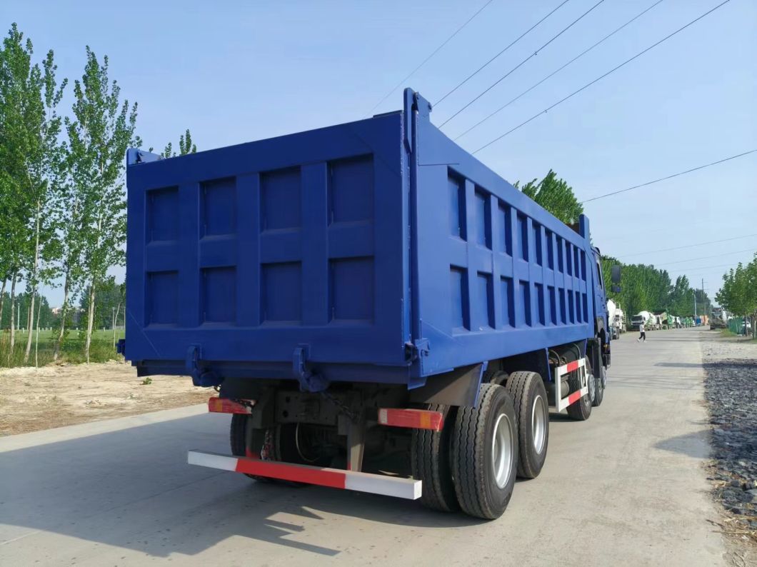 Different Colors blue Right-Hand Drive Sinotruk HOWO 8*4 Dump Truck Secondhand Truck