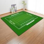 Grass Court Living Room Floor Carpets Green 3d Printed Rugs 1.5*1m