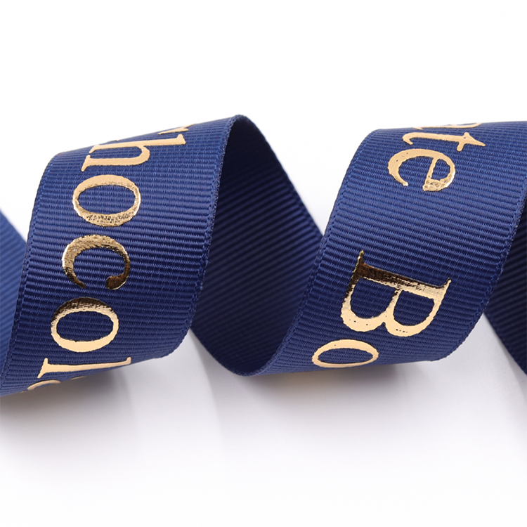 Hot Stamping Personalised Printed Ribbon Solid Color With OEM Services
