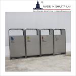 ISO14001 Stainless Steel T1mm Waste Separation Bins