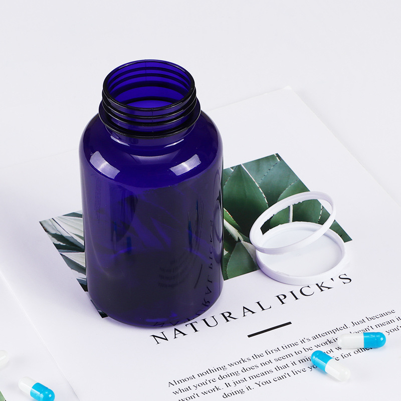 100ml-300ml Child Resistant Pharmaceutical Pill Bottle With Hinge Cap and Easy-pulling Lid for Pharmaceutical Packaging