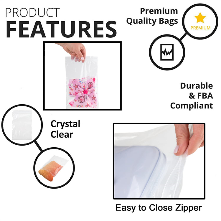 Sealing Handle Zipper Top Frosted Plastic Bag for Eco-Friendly Fabric Clothing Packaging