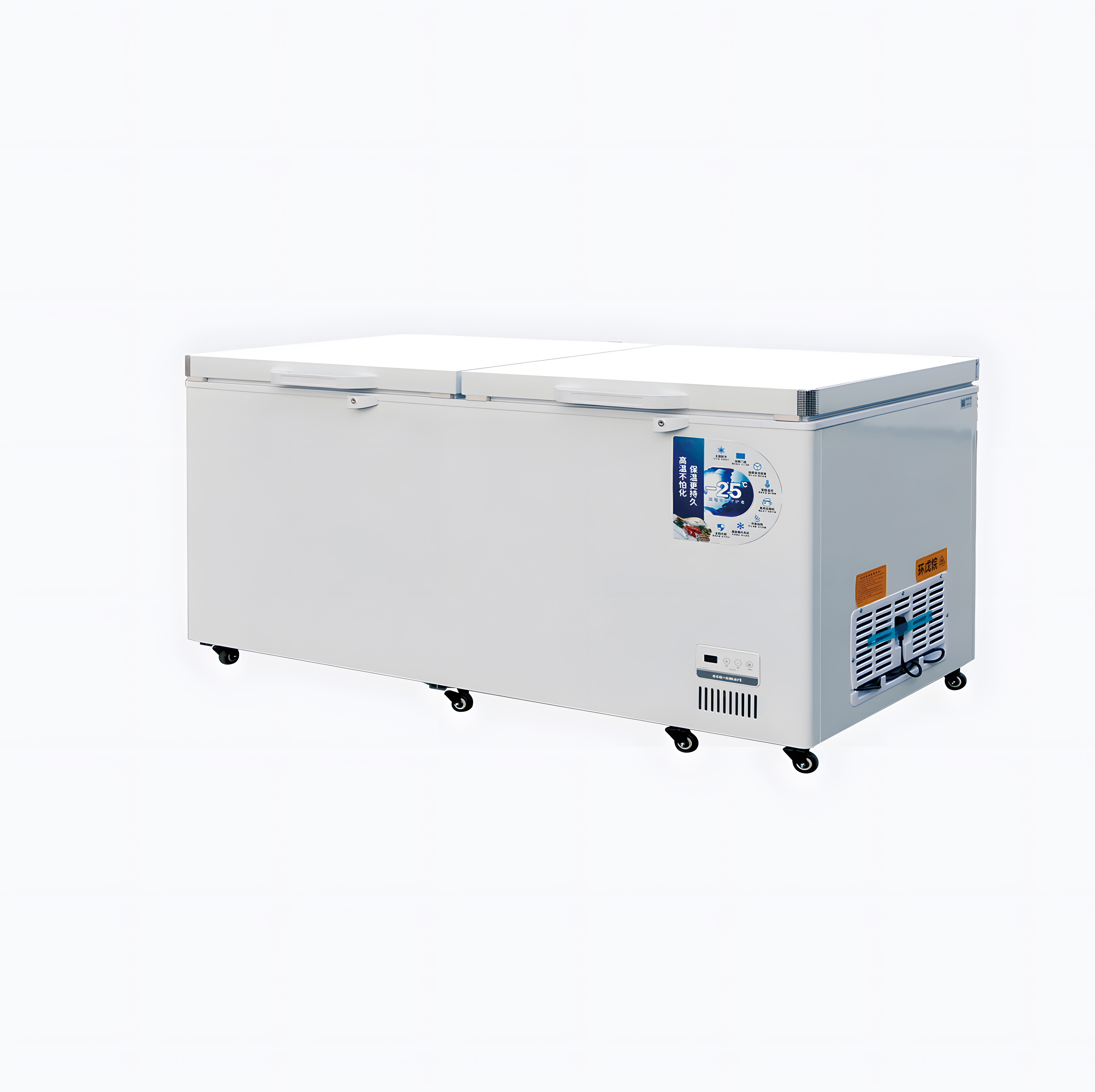 398L~1298L Horizontal Freezer Refrigerator Nice 2-Door White Ice Cream Freezer
