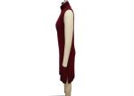 Burgundy High Neck High Neck Casual Dresses , Comfortable B Slim Dresses For