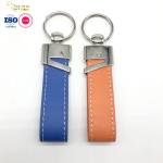 K17 Personalized Leather Keychain , Western Leather Keychain Ring