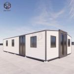 40 Foot Prefab Expandable Shipping Container House For Construction Sites