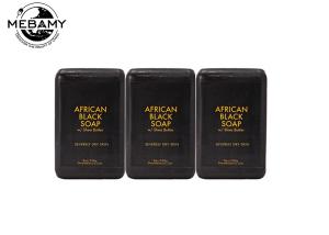Quality Whitening Organic African Black Soap Handmade Foams Well Anti - Blemish wholesale