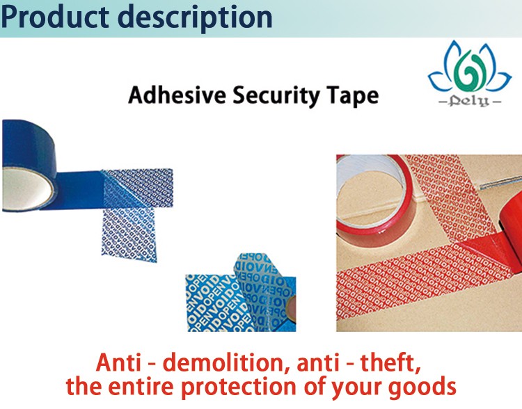 Full Transfer Tamper Evident Void Security Packaging Tape