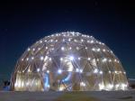 Fire Ratardant Steel Hexagonal Geodesic Dome Shelter Tent 20 Diameter