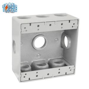 Quality Two Gang Aluminum 4x4 Waterproof Electrical Outlet Box wholesale