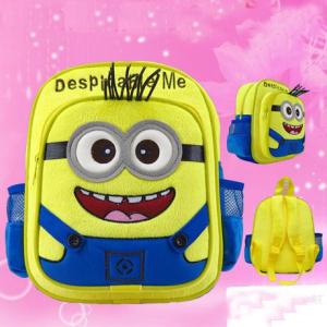 Quality Despicable Me Minion Children School Backpack / Kids Back Packs wholesale