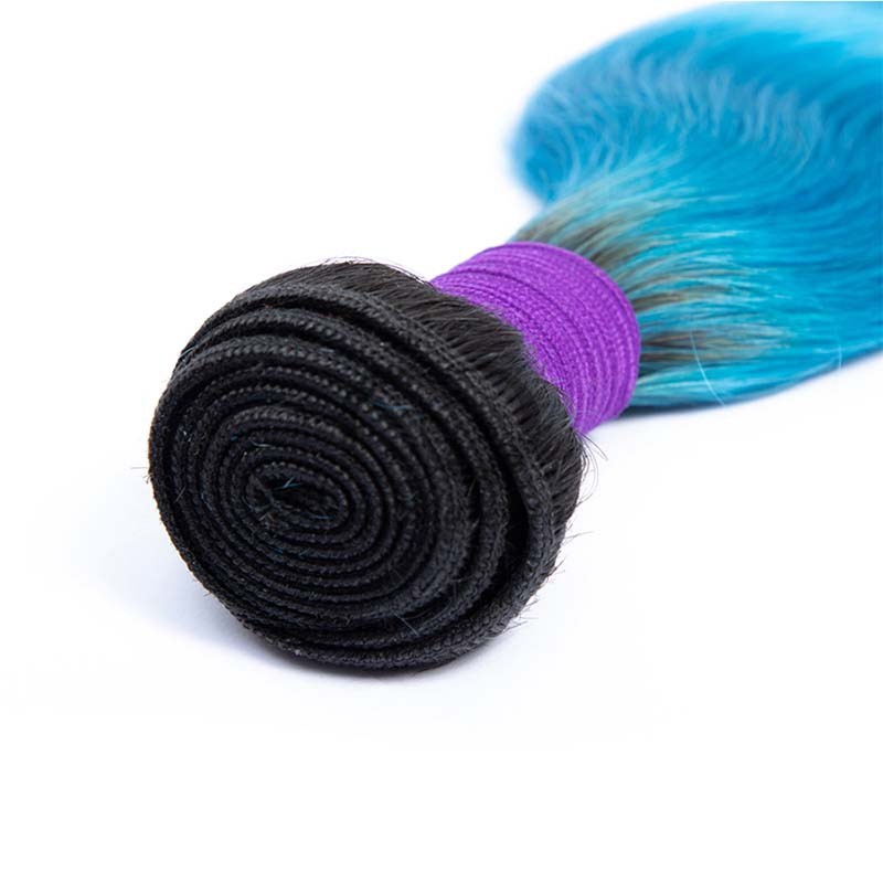 #T1B/Blue Body Wave Remy Human Hair Bundles Sew In Weave Bundles Brazilian Bundle Deals