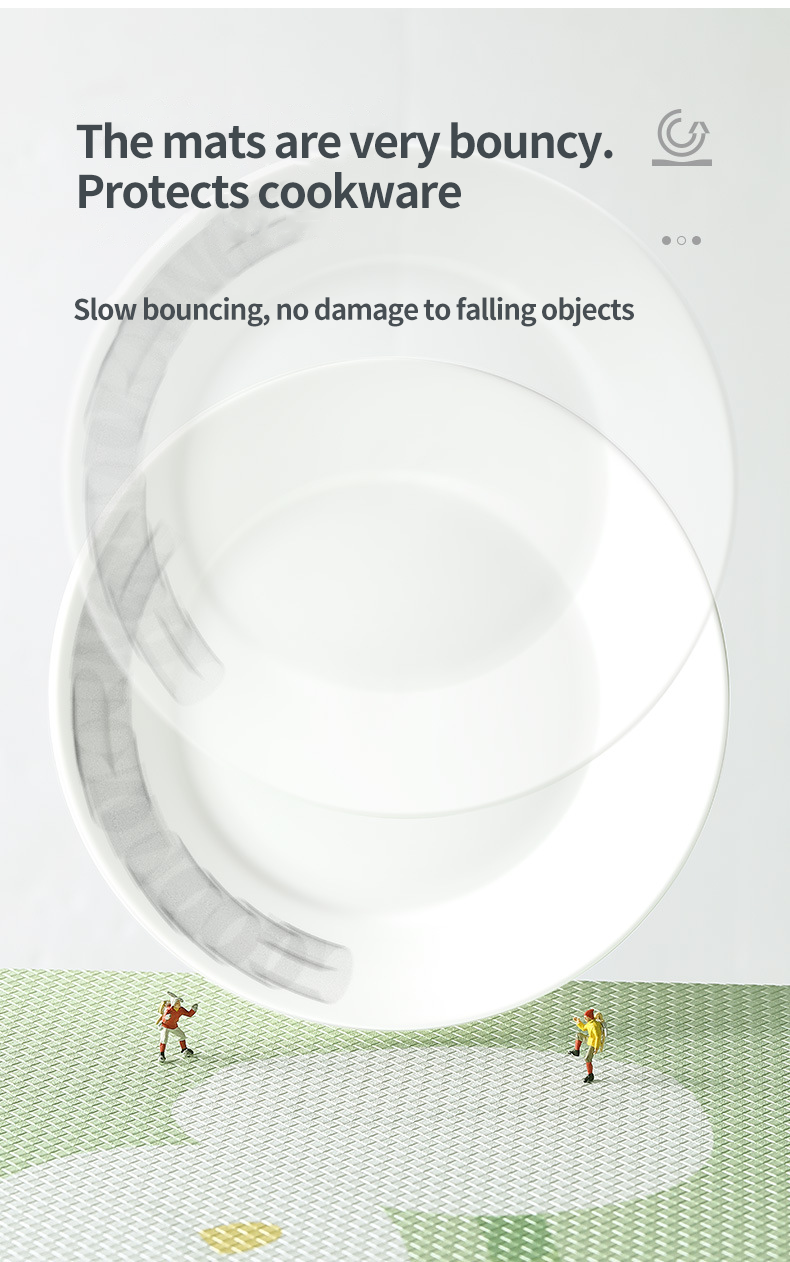 Non Slip Kitchen Mats for Floor Waterproof Stains and Grease Medium Thickness 0.4 0.6in