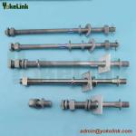 Steel crossarm DF19M Insulator Stud for line post
