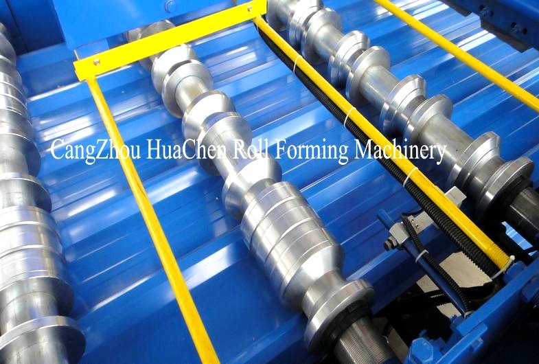High Speed Galvanised Sheet Metal Forming Equipment With Hydraulic Cutting