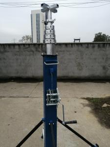 Quality 12M Aluminum Winch Operated Telescoping Antenna Mast wholesale