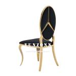 Hot Sale Fancy Benz Design Back Dining Furniture Gold Stainless Steel Banquet