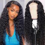 Glueless Customized Human Hair Wigs Kinky Curl Texture Pre plucked