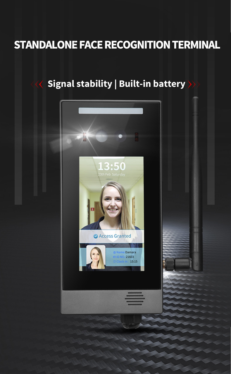 WDR Face Recognition Access Control Terminal With Attendance Management Software