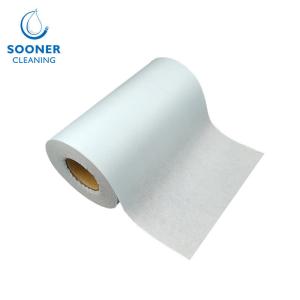 Quality 100gsm Pet Laminated Wood Pulp Spunlace Nonwoven Fabric For Cleanroom wholesale