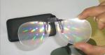 2016 TOP New clip on plastic fireworks glasses, rainbow glasses, diffraction