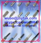 F male compression connector coaxial connector waterproof for RG6 coaxial cable
