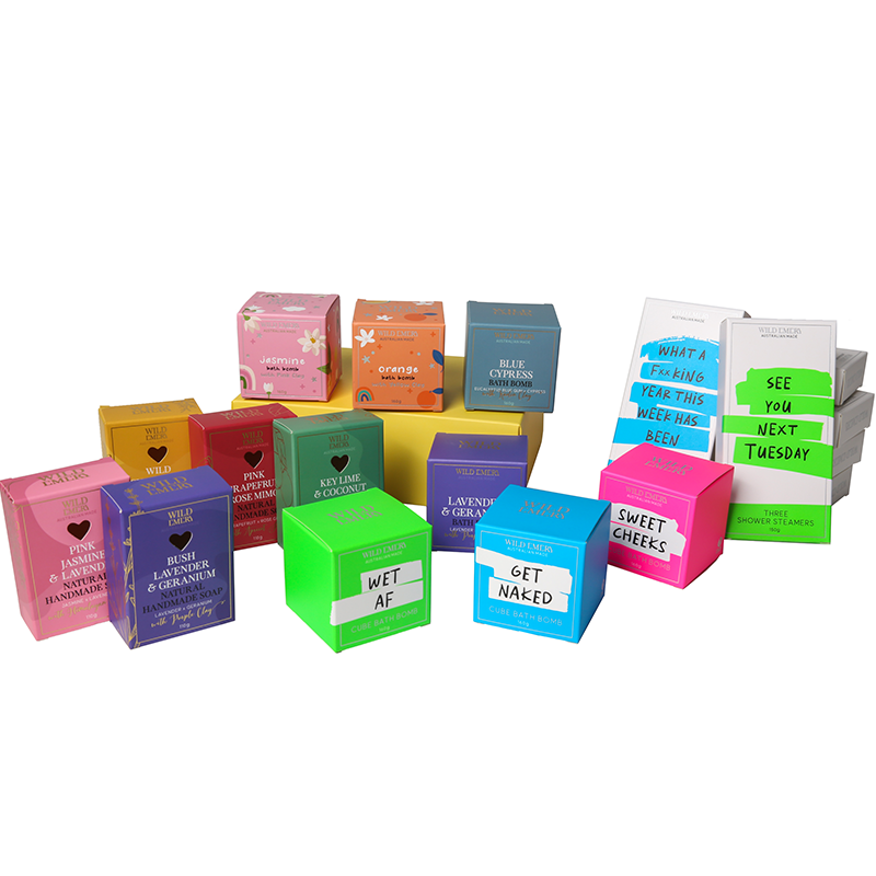 Custom Size Ivory Board Package Box for Oranges Candle Jars and Snacks DDP Delivery