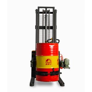 Quality 4 Wheel Leakage Proof 1450mm Forklift Drum Lifter Trolley wholesale