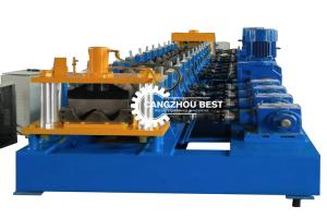 Quality 3p 15m/Min Highway Guardrail Steel Roll Forming Machine For W Beam wholesale