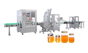 Quality Linear Bottle Filling Machine for High Viscosity Thick Cream Paste Butter Mayonnaise wholesale