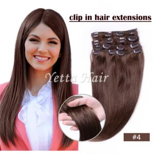 Quality Brazilian pre bonded remy human hair extensions / Clipped in Hair Extensions wholesale