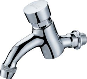 Quality Modern Water Saving Self-Closing Faucets / Wall Mounted Brass Mixer Taps HN-7H07 wholesale