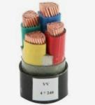 Copper PVC Armored Cable , Insulated Black Power Cable Insulation