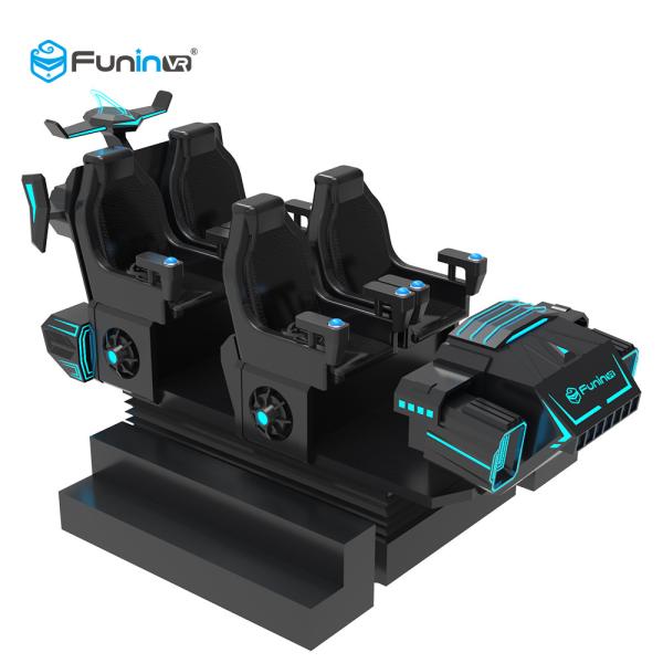 Blue / Black 9D Virtual Reality Simulator Cinema Motion Car Games For Kids In