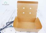 Venting Paper Takeaway Boxes With Degassing Holes For Hot Take Out Food