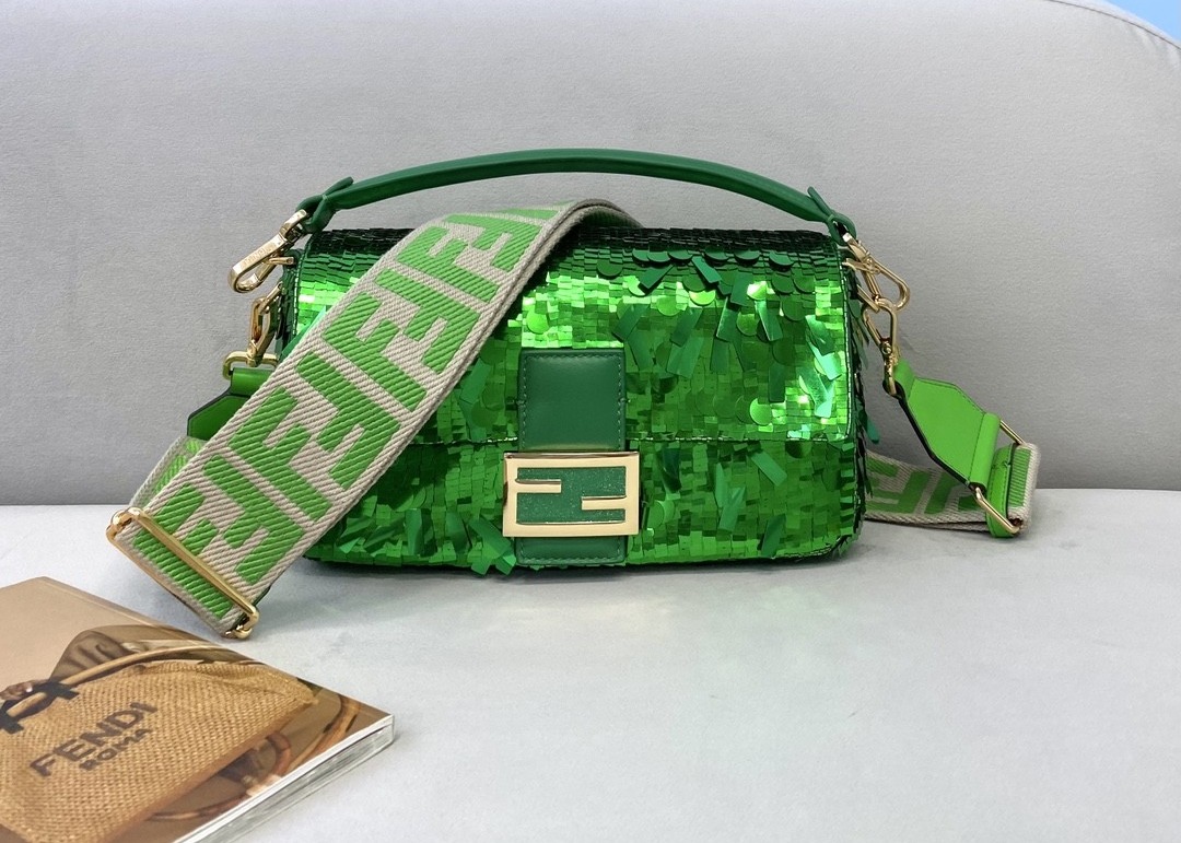 Bead Piece Decoration Bling Bag Unque Shine Cross-Body Bag Baguette Bag