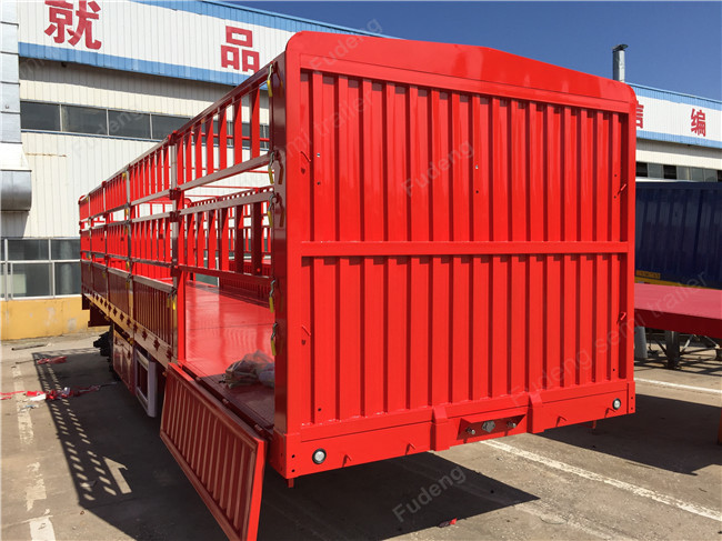 Removable Side Wall Semi Trailer 1800 Mm Fence To Transport Fruit Vegetable