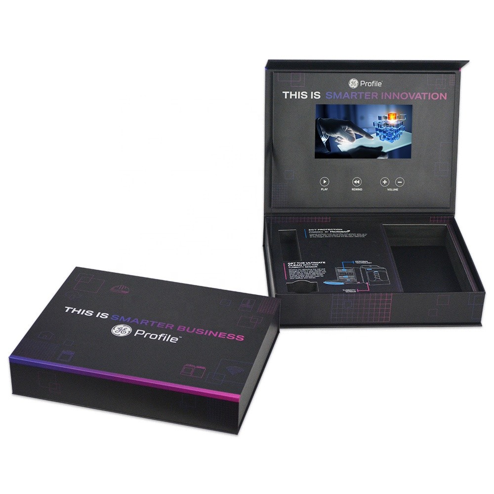LCD Screen Greeting Video Gift Box Mail Box Factory Price Customized for Advertising Business Marketing White 7 Inch Car