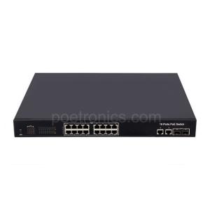 Quality POE-S216 16 Port IEEE802.3af/at 10/100Mbps 30W POE Switch (250W Internal Power) wholesale