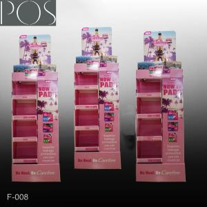 Quality four sides corrugated display stand in the supermarket wholesale