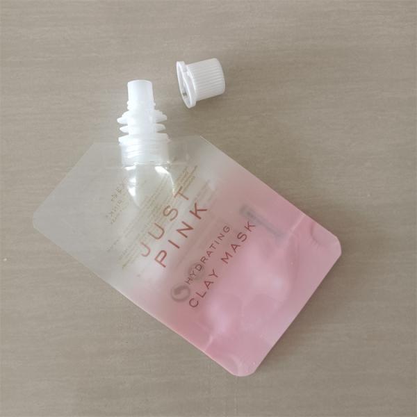 Round Lid Biodegradable Spout Pouch Cosmetic Packaging with Personalized