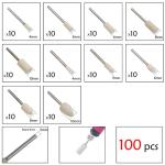 3mm Shank Jewelry Polishing Machine 100pcs Grinding Polishing Wheel