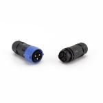Self Locking Electronic Waterproof Connector 2pin PA66 Male Female