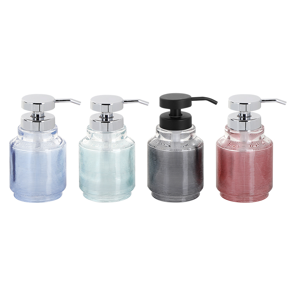 Modern Style Glass Bath Accessories Set For Bathroom Red Color round shape