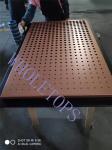 Waterproof Fireproof 7.0MM Perforated Aluminum Panels Facade 600×600mm