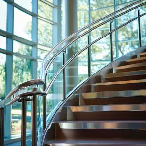 Quality Smooth Polished Stainless Steel Handrails with Crystal Accents for Glass Fencing wholesale